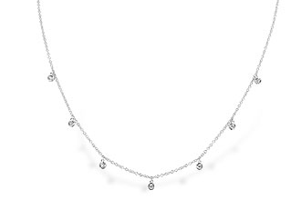G301-37622: NECKLACE .12 TW (18")
